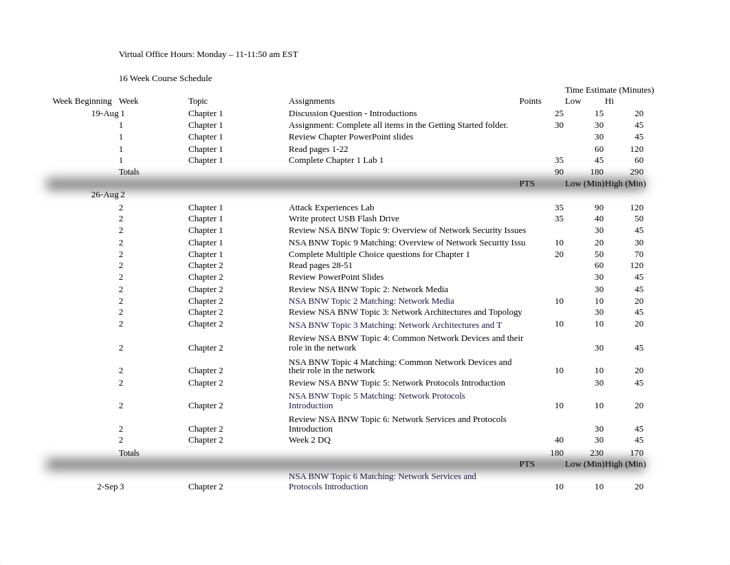 CNET 151 16 Week Schedule Fall 2019(1) (1).xlsx_dp0mld1y6pw_page1