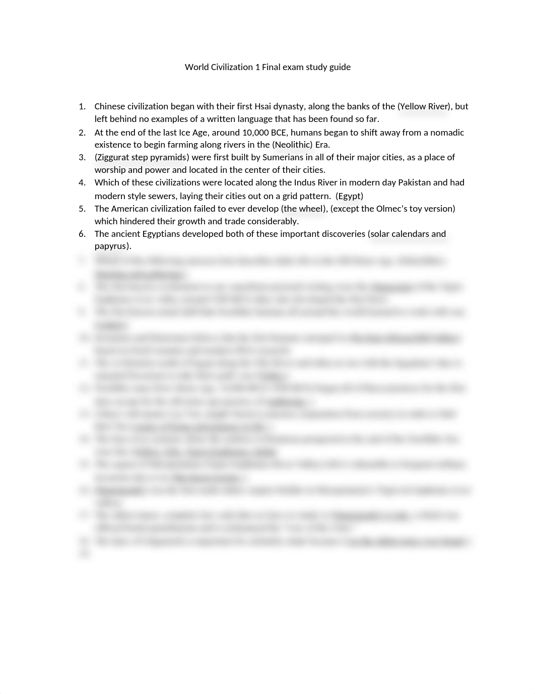 World Civilization 1 Final exam study guide.docx_dp0nfikf3yr_page1