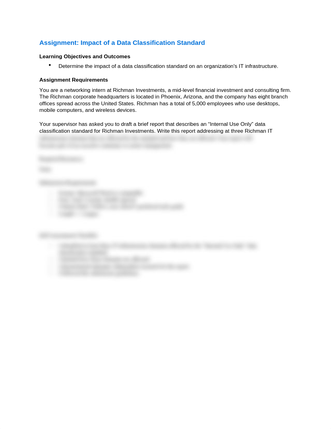 Lesson 1 Assignment 1 Impact of a Data Classification Standard (1).docx_dp0xg8q3l6y_page1
