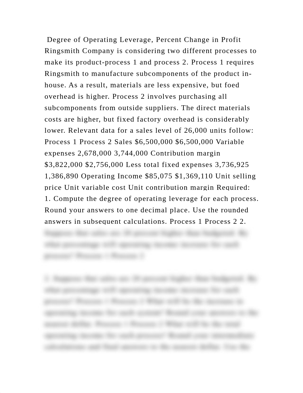 Degree of Operating Leverage, Percent Change in Profit Ringsmith Comp.docx_dp1x66thcty_page2