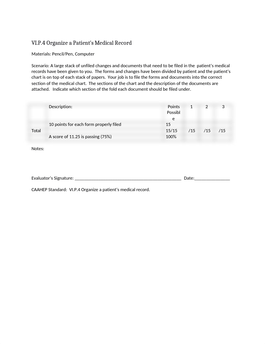 AHS1520 Medical Office SystemsVIP4 Organize a medical record.docx_dp1xkb9bvtb_page1