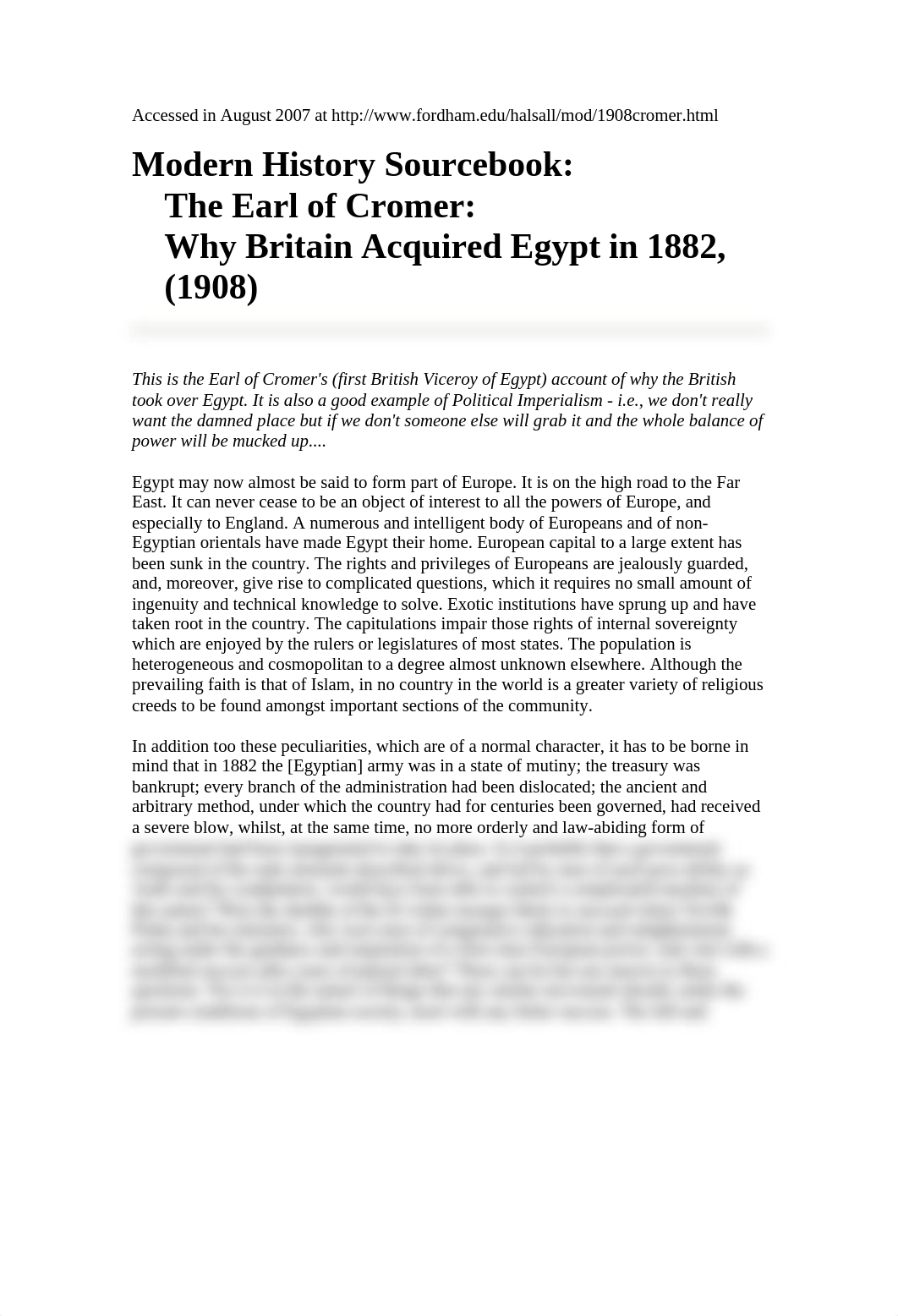 The Earl of Cromer, Why Britain Acquired Egypt in 1882 (1908)_dp1z1yyfui7_page1