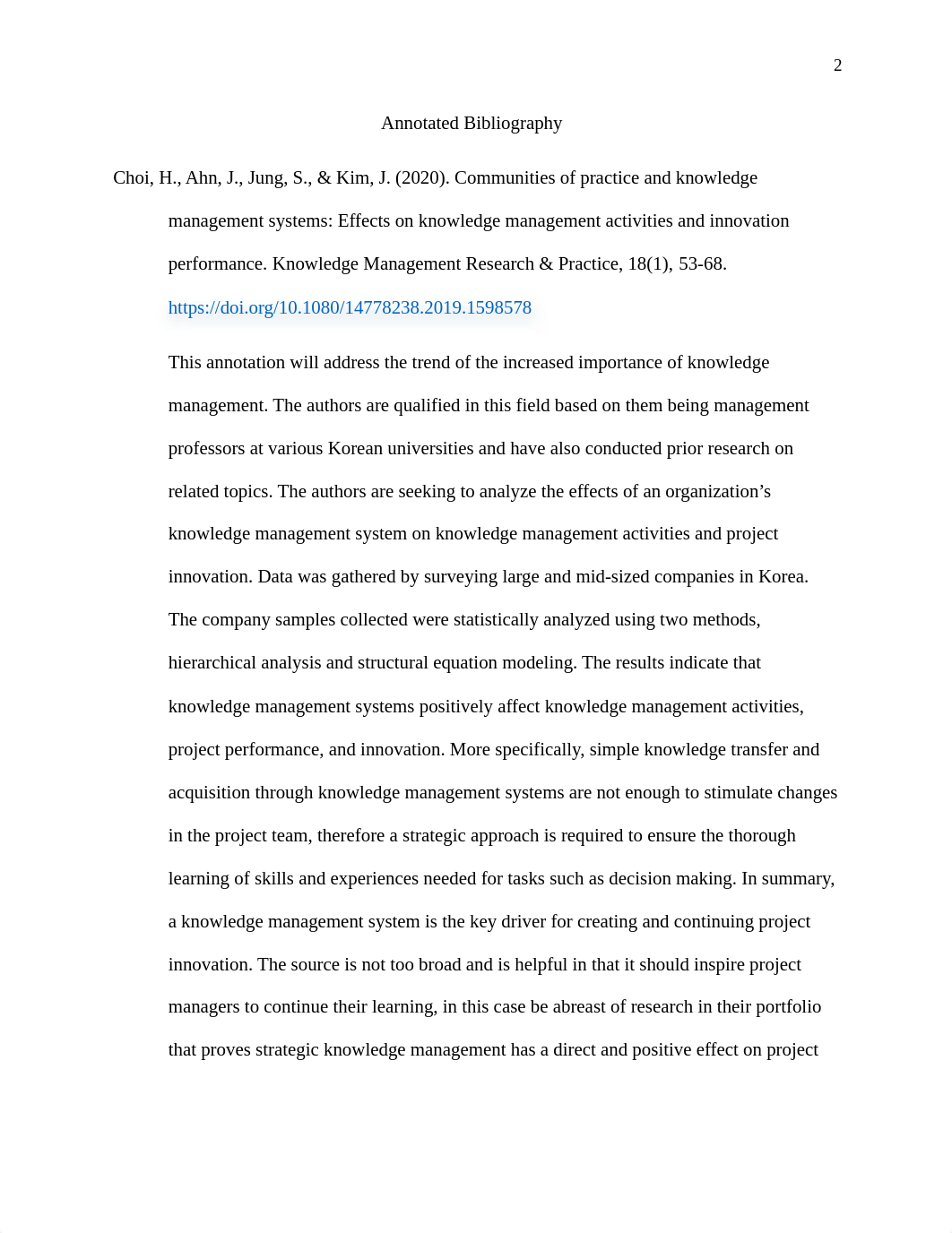 Delongchamp_Annotated_Bibliography_Top 5 Global Project Management Trends.docx_dp258m0irjj_page2