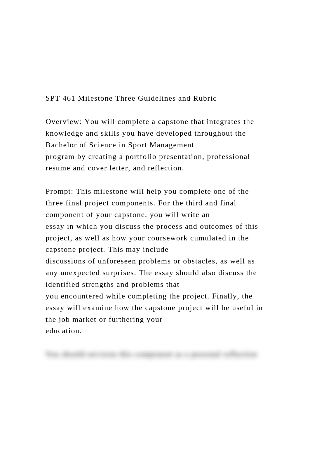 SPT 461 Milestone Three Guidelines and Rubric  Overview.docx_dp2pvepgj4o_page2