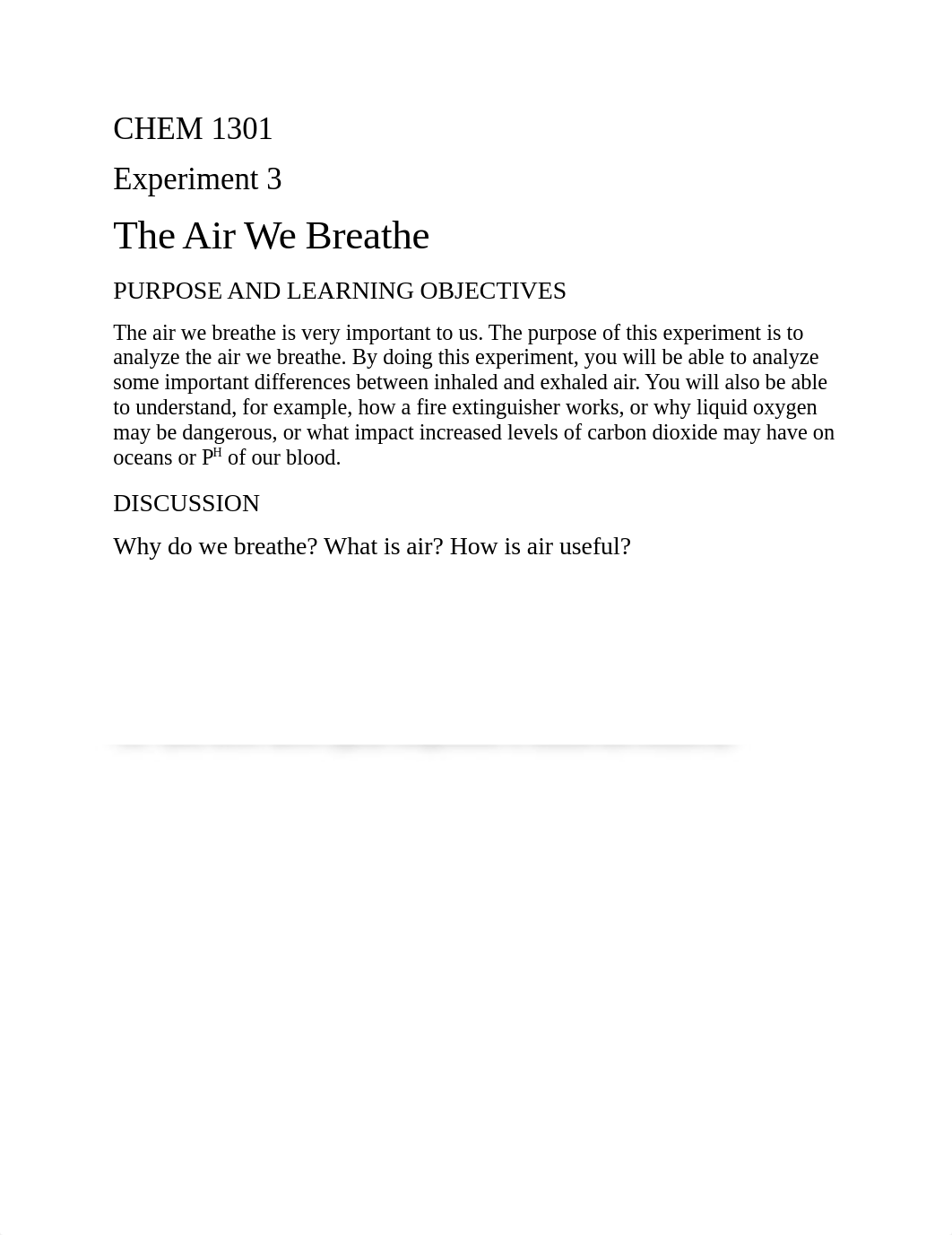 CHEM 1301, Experiment 3 Analyzing The Air We Breathe-2.docx_dp2sd64xv6l_page1