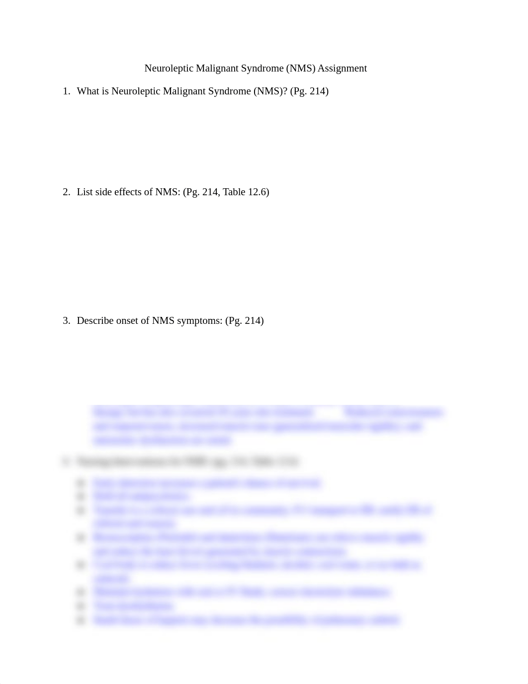 Neuroleptic Malignant Syndrome (NMS) Assignment.docx_dp2tak314dh_page1