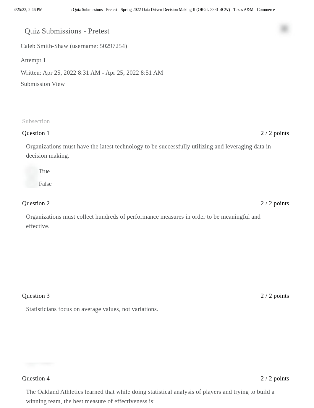 _ Quiz Submissions - Pretest - Spring 2022 Data Driven Decision Making II (ORGL-3331-4CW) - Texas A&_dp2uio3jf2s_page1