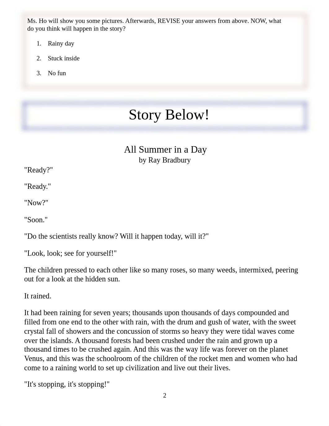 Copy of  Ray Bradbury - All Summer in a Day (Text & Worksheet Day 1).pdf_dp3ct1lbz29_page2