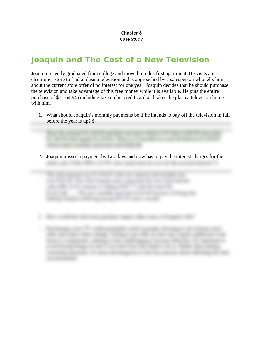 Chapter 6 Chapter 6  Case Study    Joaquin and The Cost of a New Television  .docx_dp3hpm7wwql_page1