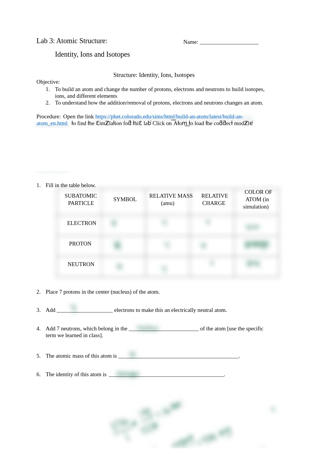 Lab 3 Atomic Structure Identity Ions Isotopes.pdf_dp3qsut2w56_page1