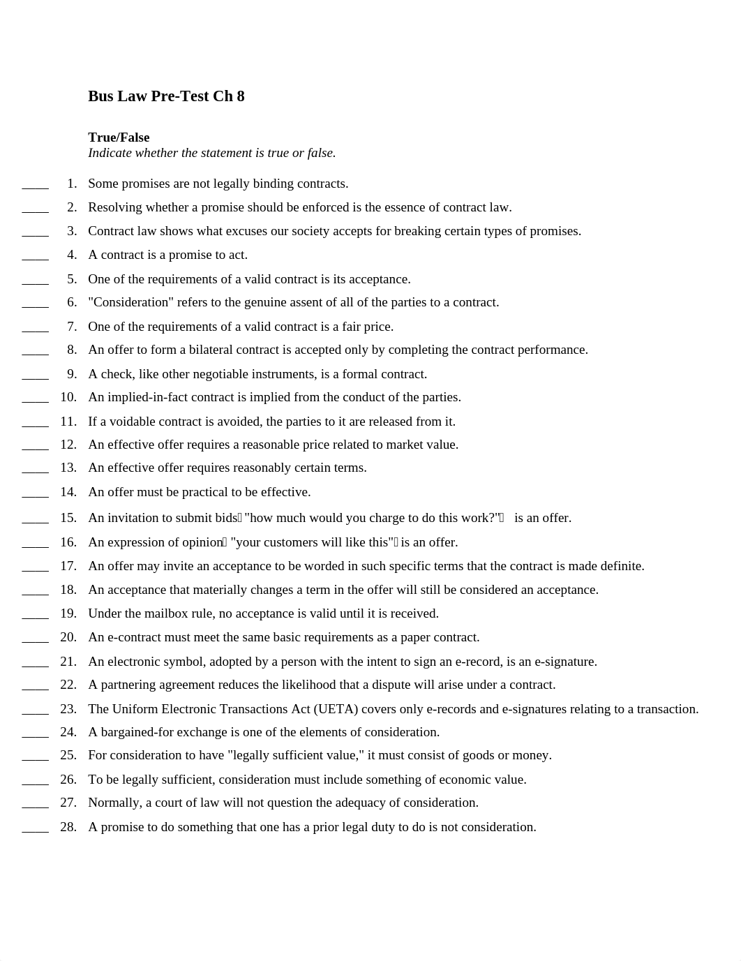 Bus Law Pre-Test Ch 8 Contract Law_dp43xk7k4va_page1