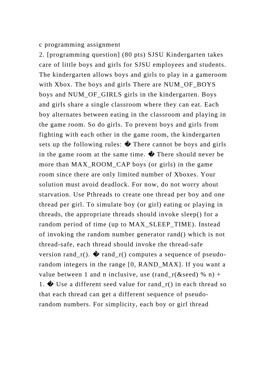 c programming assignment2. [programming question] (80 pts) SJSU Ki.docx_dp44vr27p1f_page2