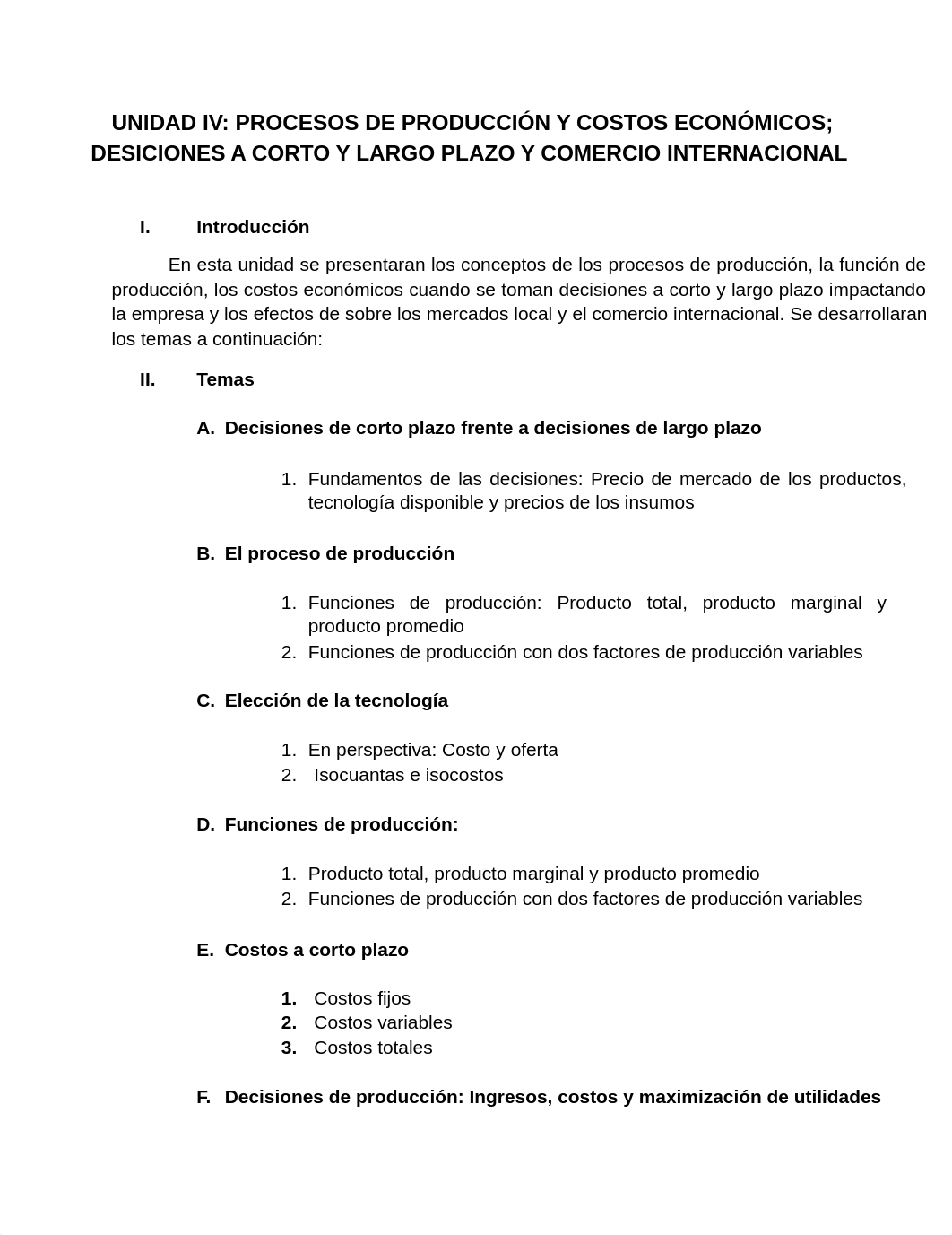 1.Unidad4-Bosquejo.ProcesosDeProduccionYCostosEconomicos.DesicionesACortoYLargoPlazoYComercioInterna_dp474ft82w6_page1