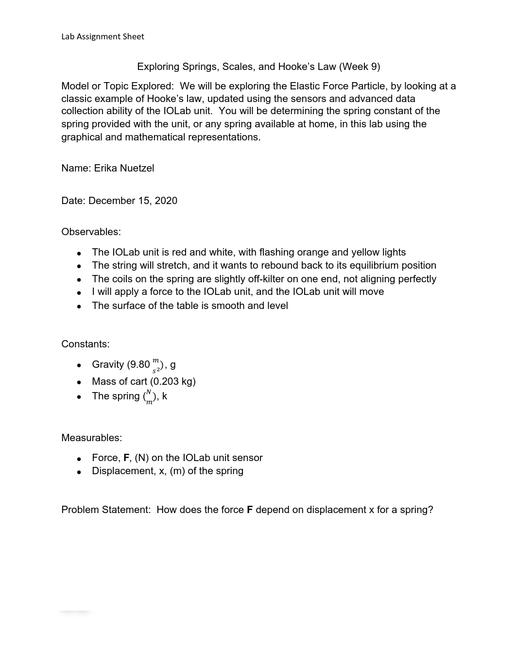 Lab 9 - Exploring Springs, Scales, and Hooke's law.pdf_dp47xew1we6_page1