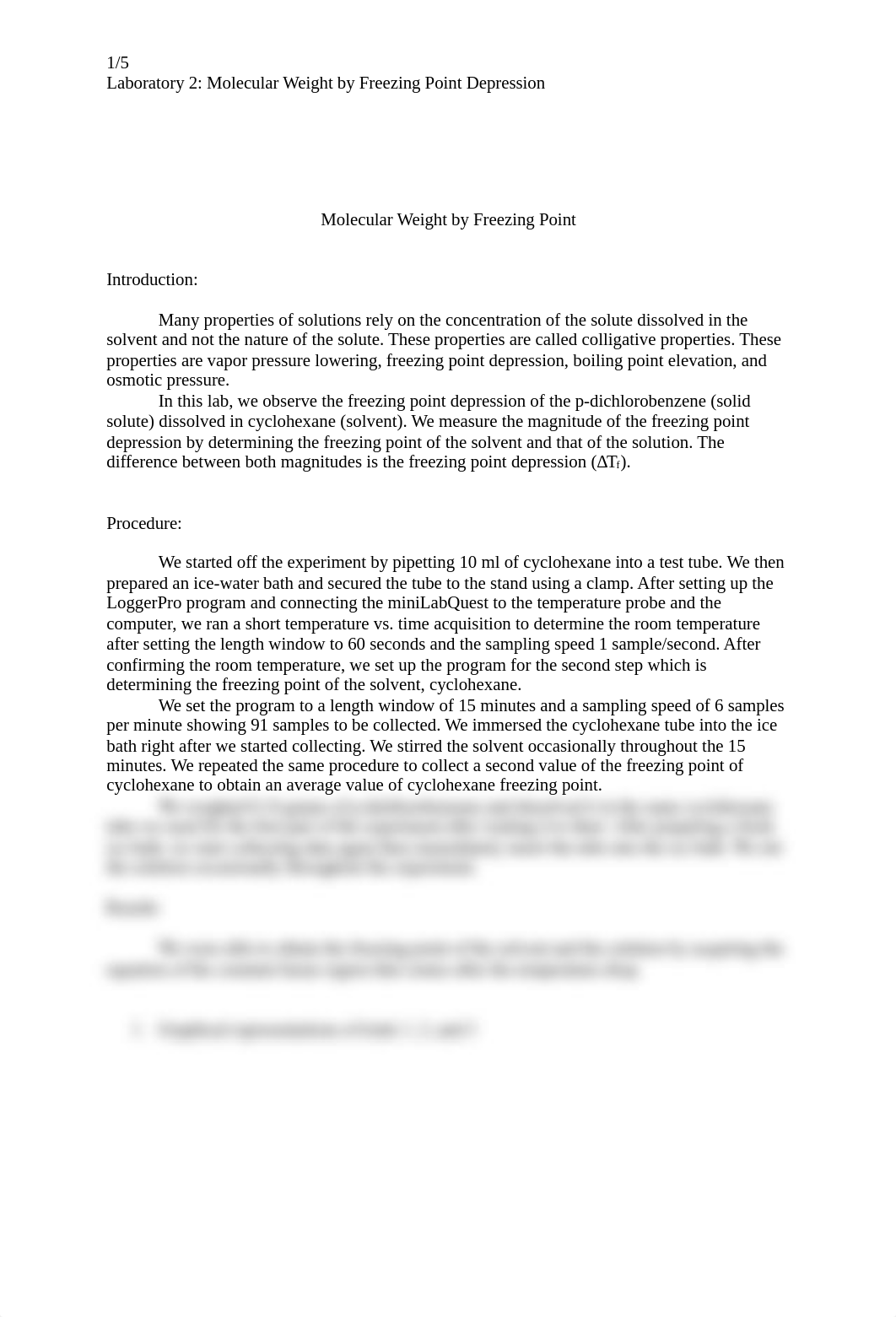 Molecular Weight by Freezing Point Depression (Lab 2).docx_dp4fee759ck_page1