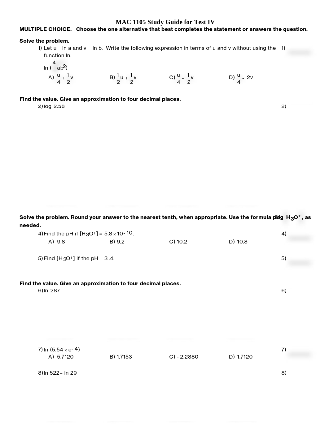 MAC 1105 Study Guide for Test IV_dp4xjxrbl2z_page1