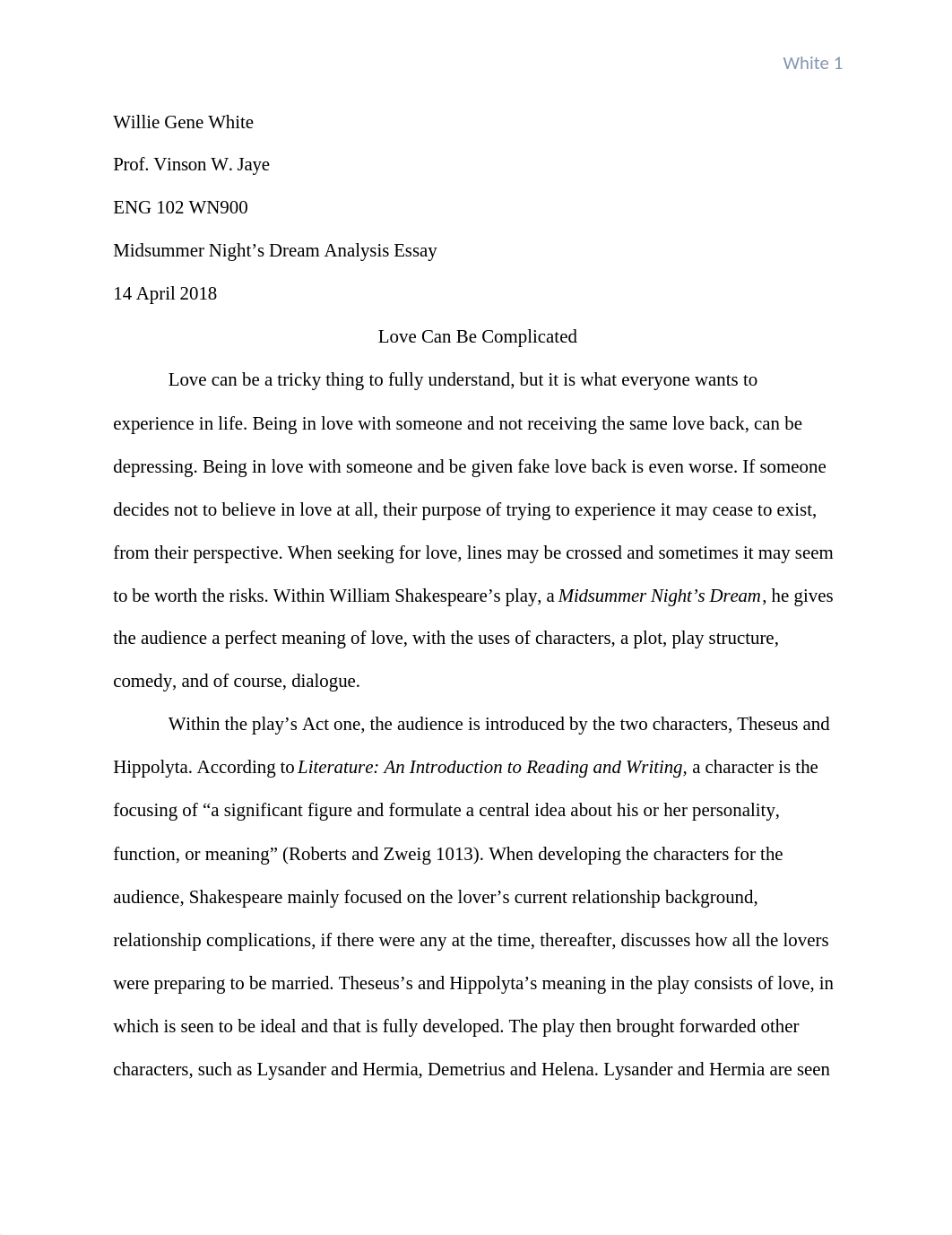 Midsummer Night's Dream Analysis Essay.docx_dp4zg2unu82_page1