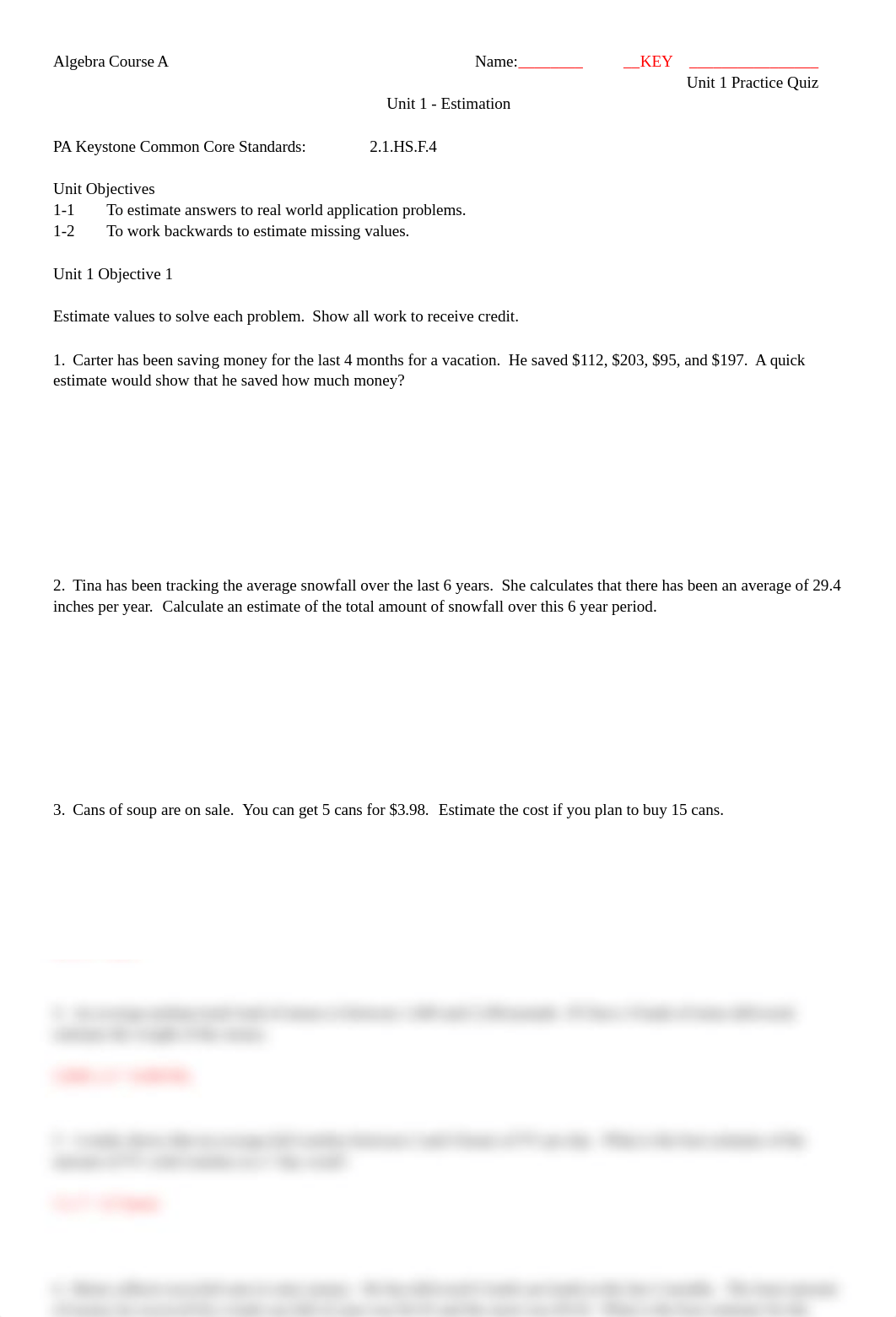 Practice Quiz Unit 1 KEY (Alg 1A)_dp54h8zu9fl_page1