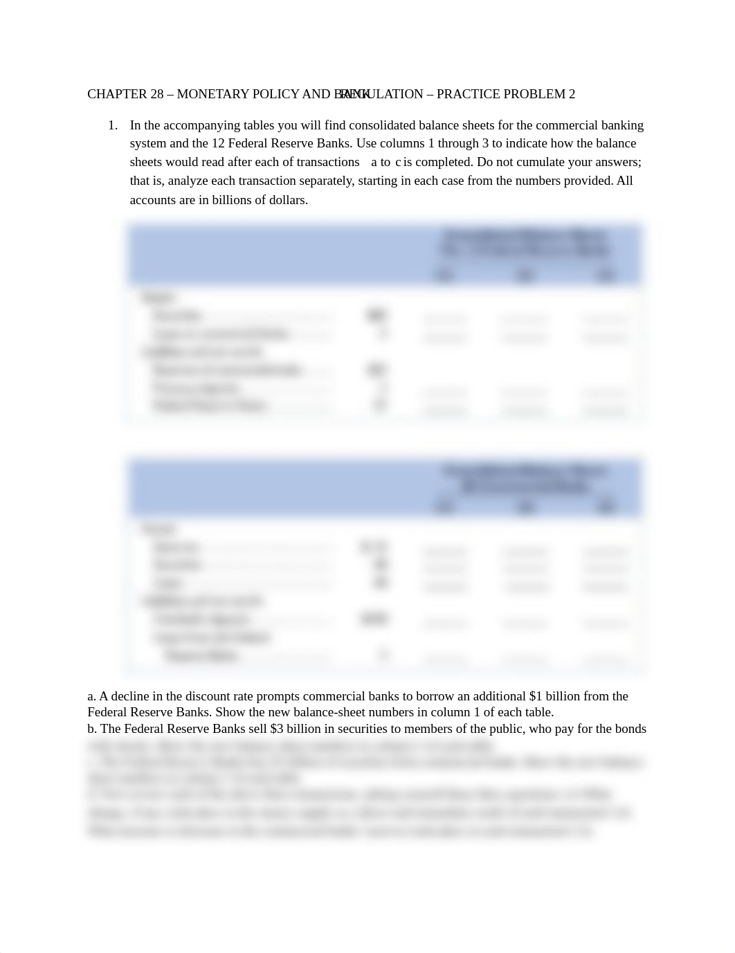 CHAPTER 28  MONETARY POLICY AND BANK  REGULATION  PRACTICE PROBLEM 2_dp5hwya0eru_page1