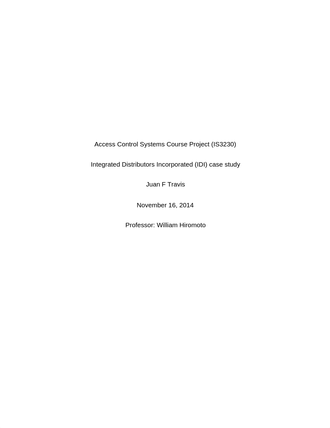 Access Control Systems Course Project IS3230_dp5pg2lcem0_page1