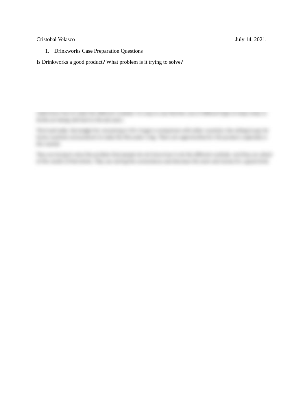 Drinkworks Case Preparation Questions. Cristobal Velasco.docx_dp5q4zx37wm_page1