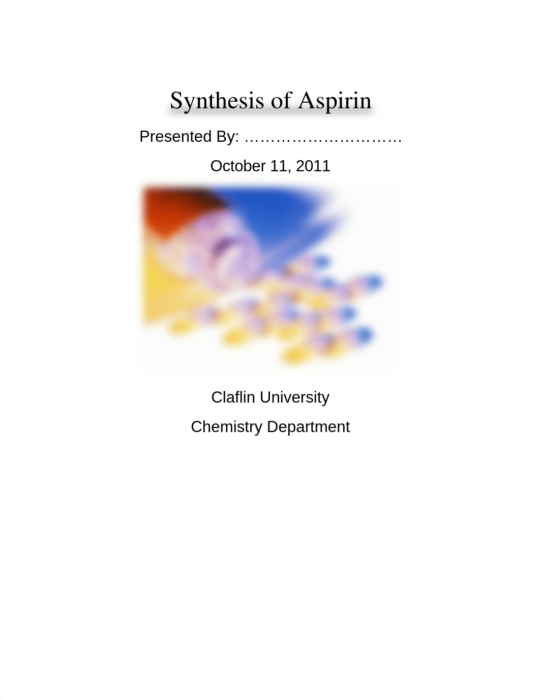 Lab Report: Synthesis of Aspirin_dp65m7lgxh5_page1