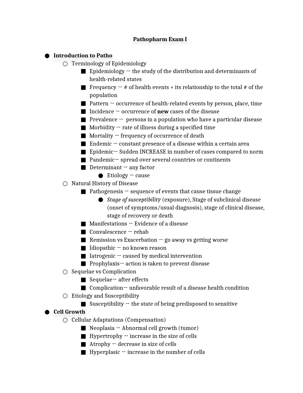 Patho Pharm Exam I Study Guide.docx_dp6misrl7cm_page1