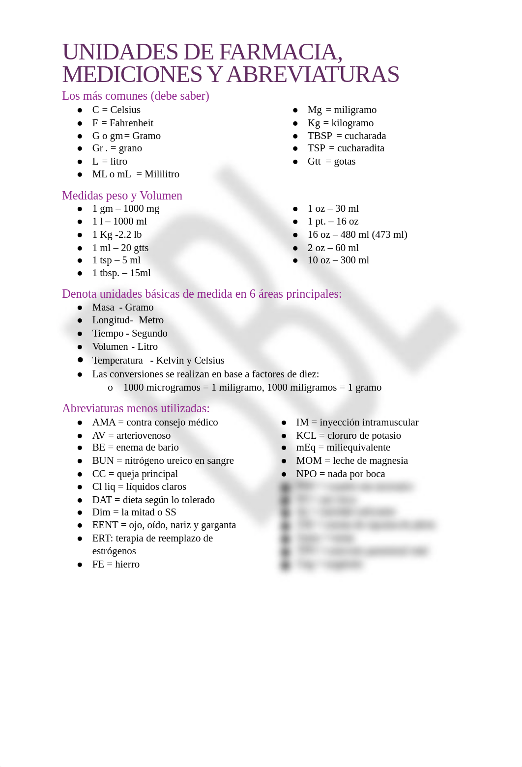 UNIDADES DE FARMACIA, MEDICIONES Y ALGUNAS ABREVIATURAS MENOS USADAS (1).docx_dp78714qsan_page1