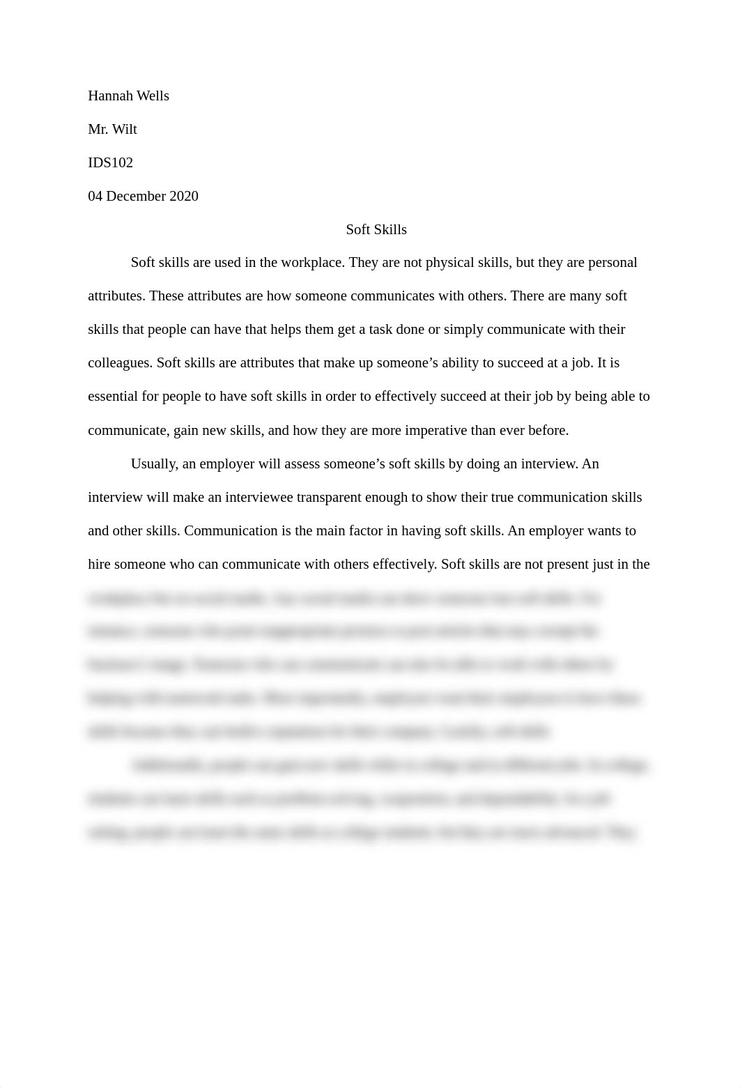 Hannah Wells, Soft Skills Essay, IDS102.pdf_dp7qgkn3w3x_page1