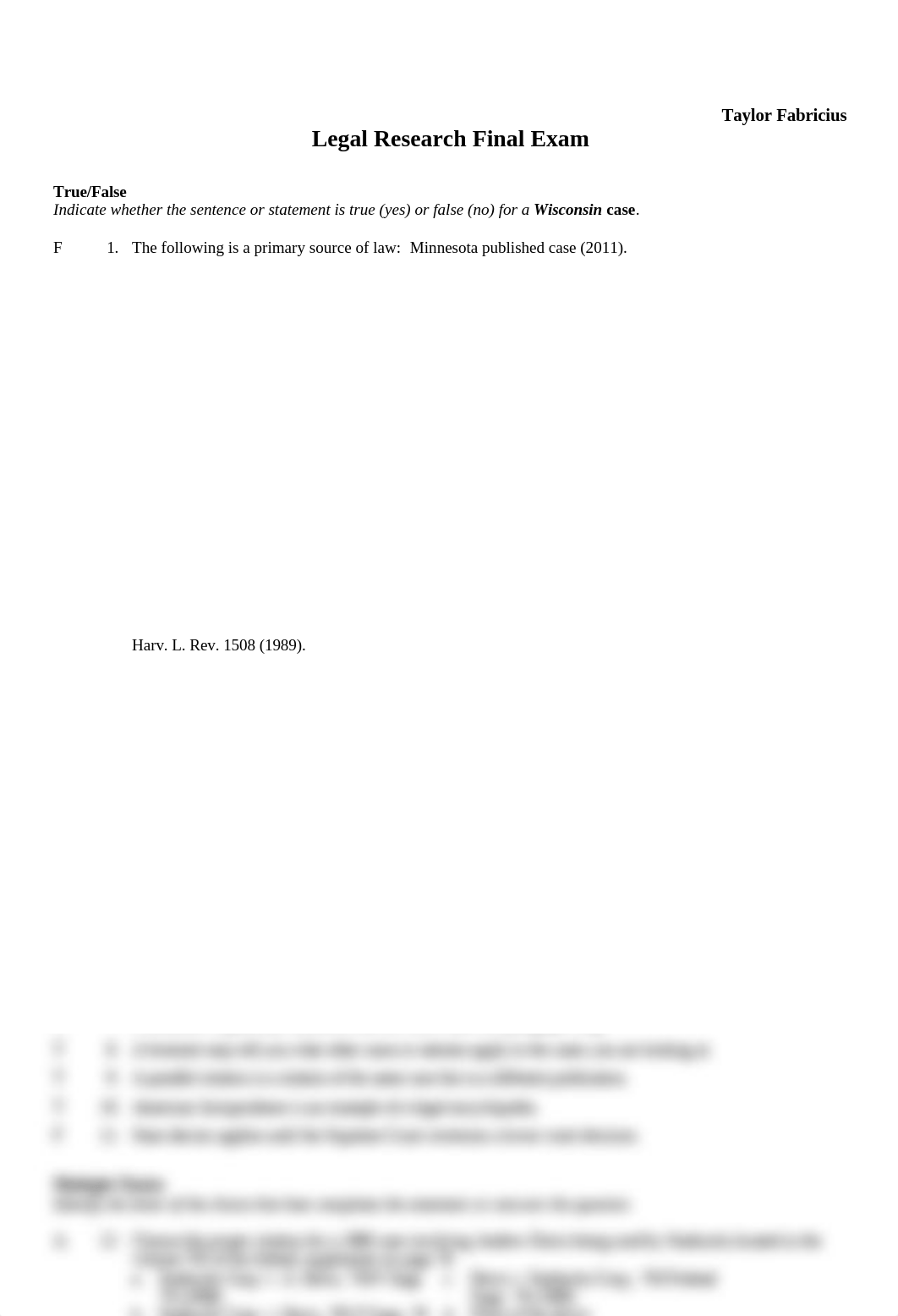 Taylor Fabricius Legal Research Final Exam Written .docx_dp7z511te5f_page1