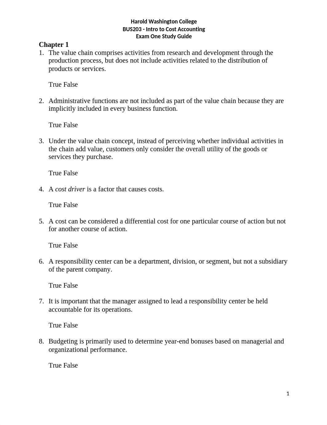 BUS203 Exam One Study Guide.docx_dp80wnzgaqk_page1