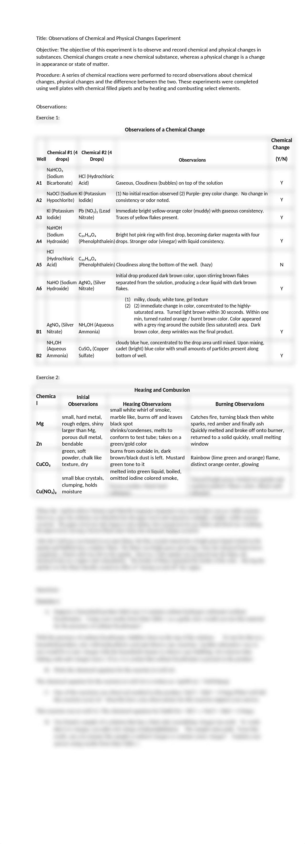 Observations of Chemical and Physical Changes Lab Report COURSEHERO.docx_dp83agllaov_page1