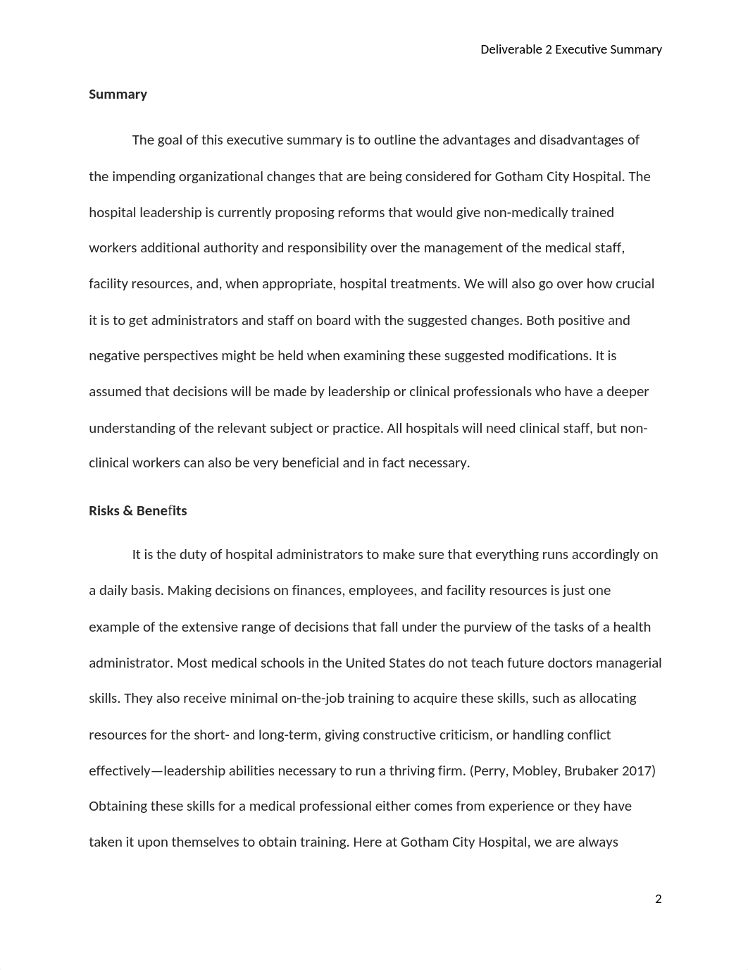 Ymaldonado_Intro to Healthcare Administration_Deliverable 2_Write an Executive Summary Identifying t_dp8av8xenfv_page2