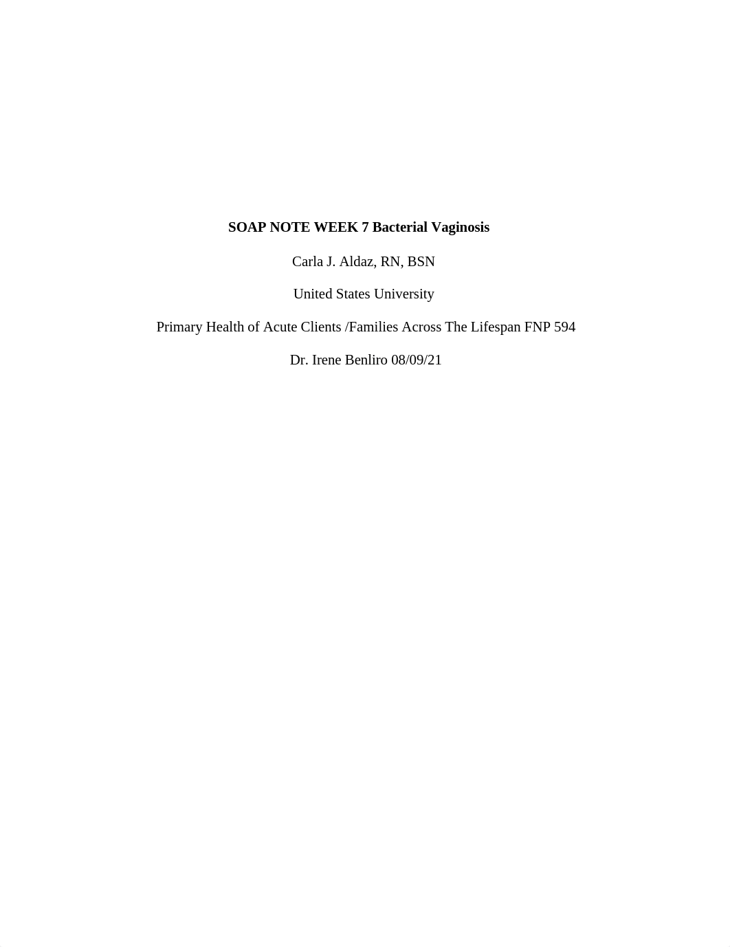 SOAP NOTE WEEK 7 Bacterial Vaginosis.docx_dp8cxeibwz8_page1