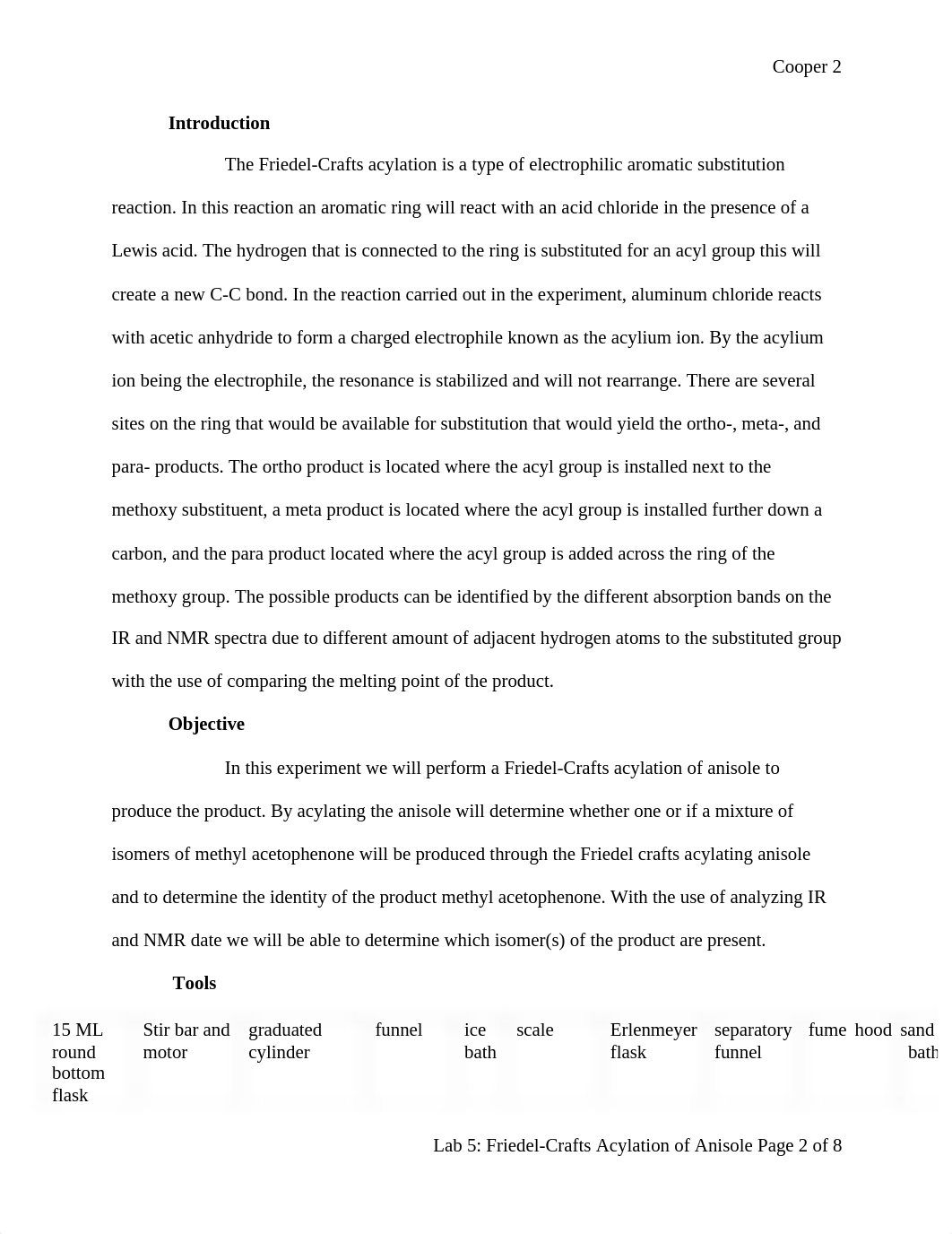 Lab 5 Friedel-Crafts Acylation of Anisole.pdf_dp8lrgn9p2o_page2