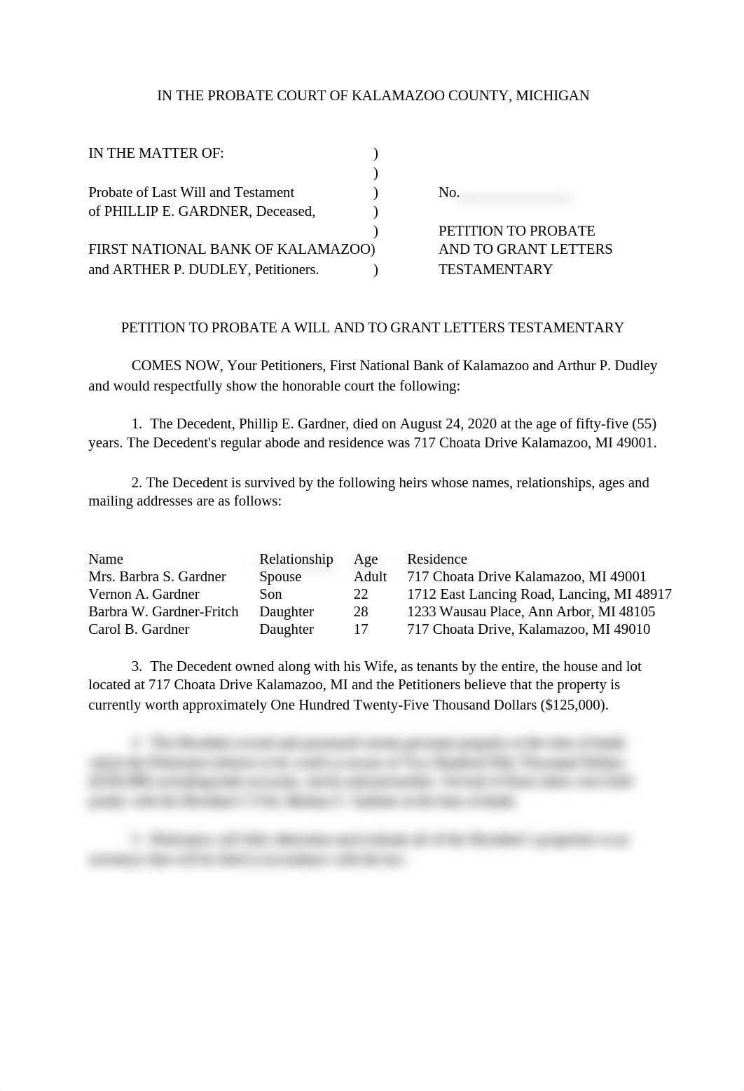 LA128 - J Booth - Project 6-1 - Petition to Probate the Will of Philip E. Gardner.docx_dp8ys5556wy_page1