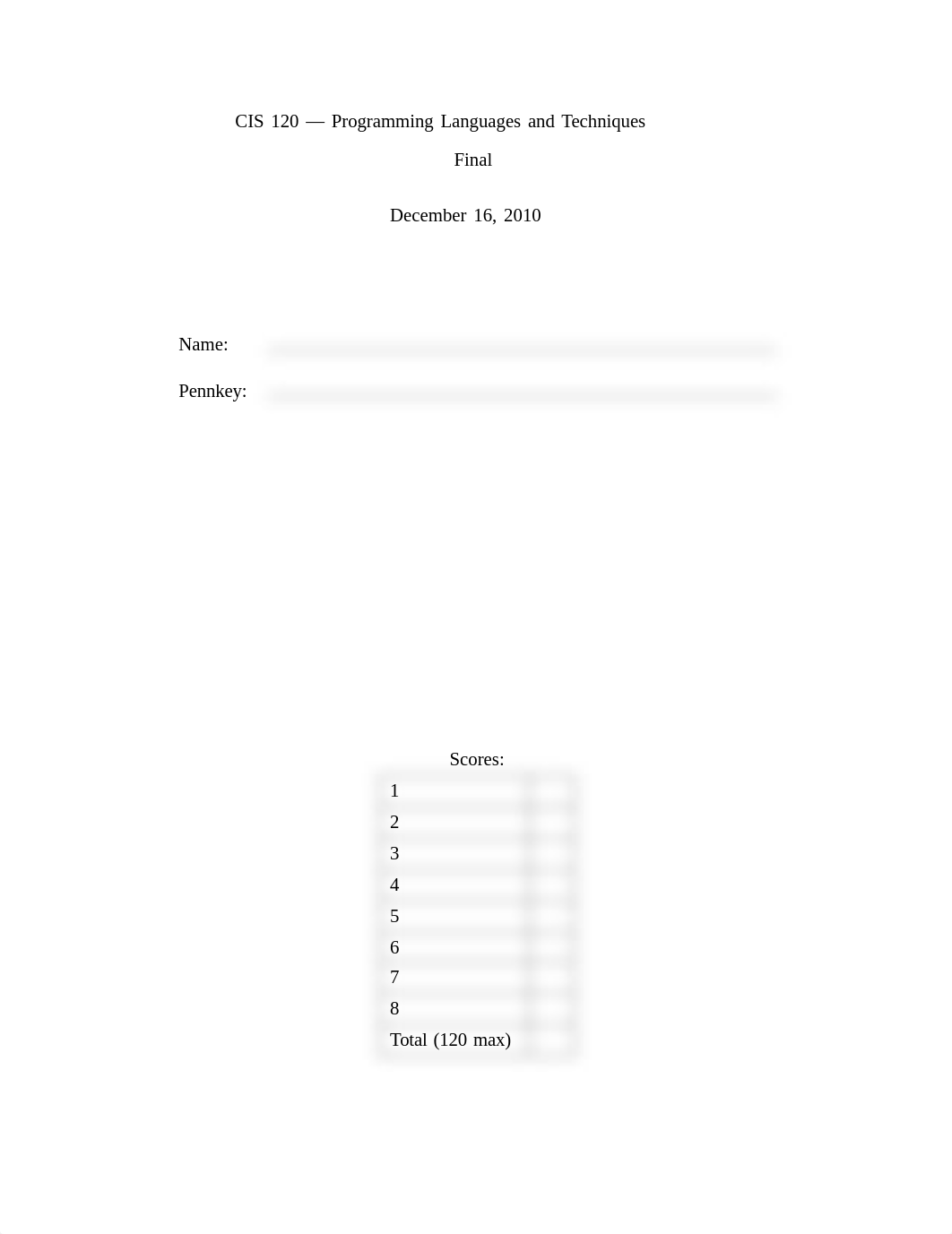 CIS 120 Fall 2010 Final Exam_dp98l5ni2ld_page1