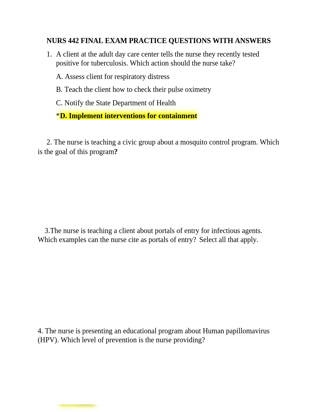 NURS 442 FINAL EXAM PRACTICE QUESTIONS WITH ANSWERS.docx_dp9hzv9yftt_page1