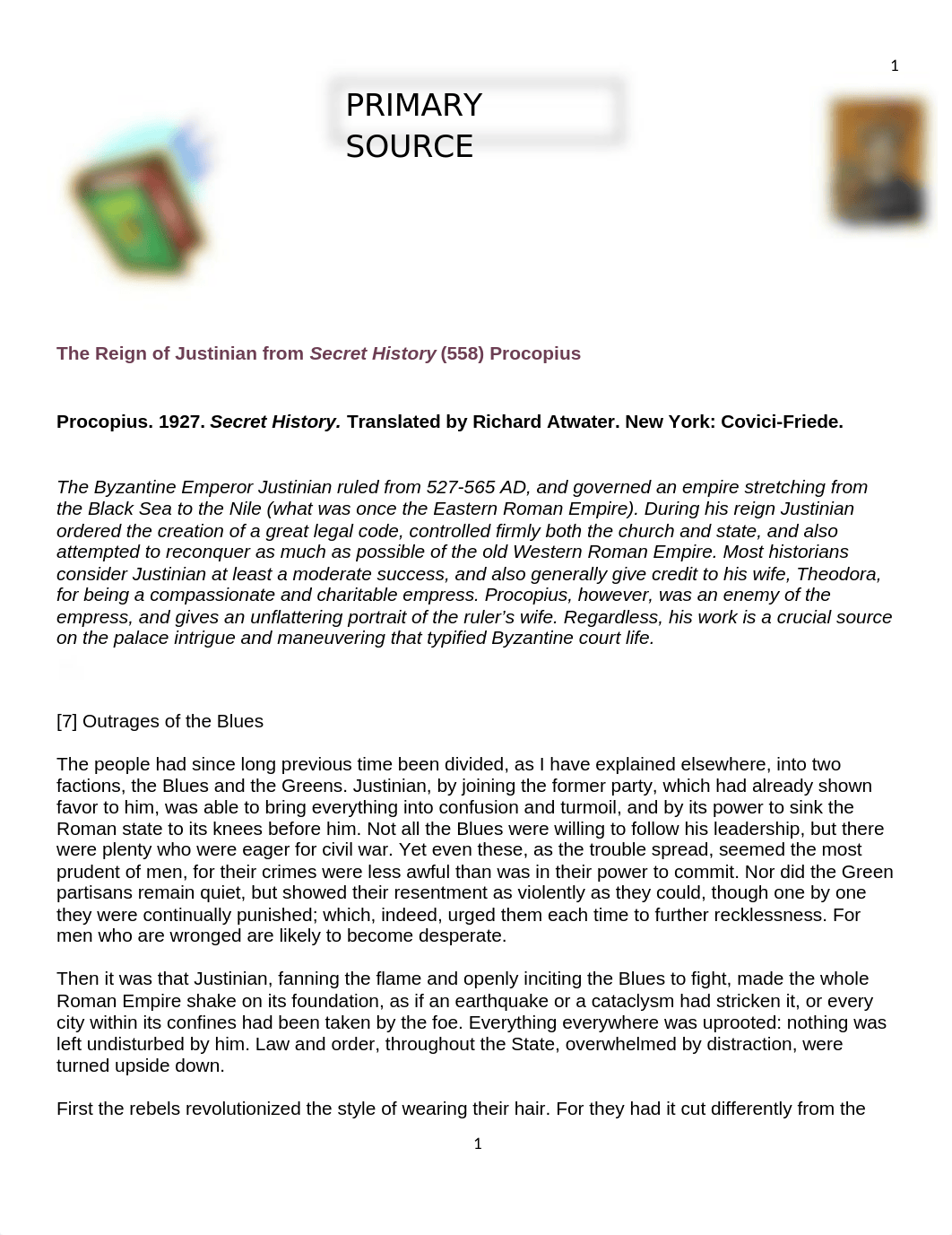 (3) Carlos Ruiz The Reign of Justinian from Secret History   558  Procopius.docx_dp9ocp70er7_page1