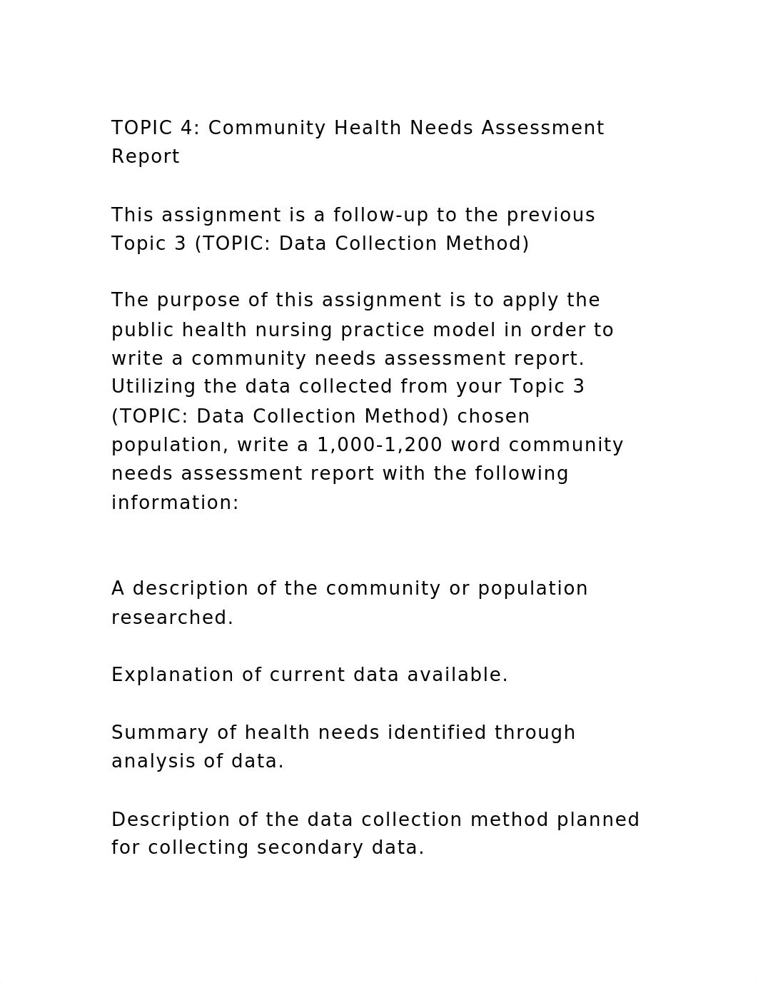 TOPIC 4 Community Health Needs Assessment ReportThis assignment.docx_dpafkj1yumo_page2