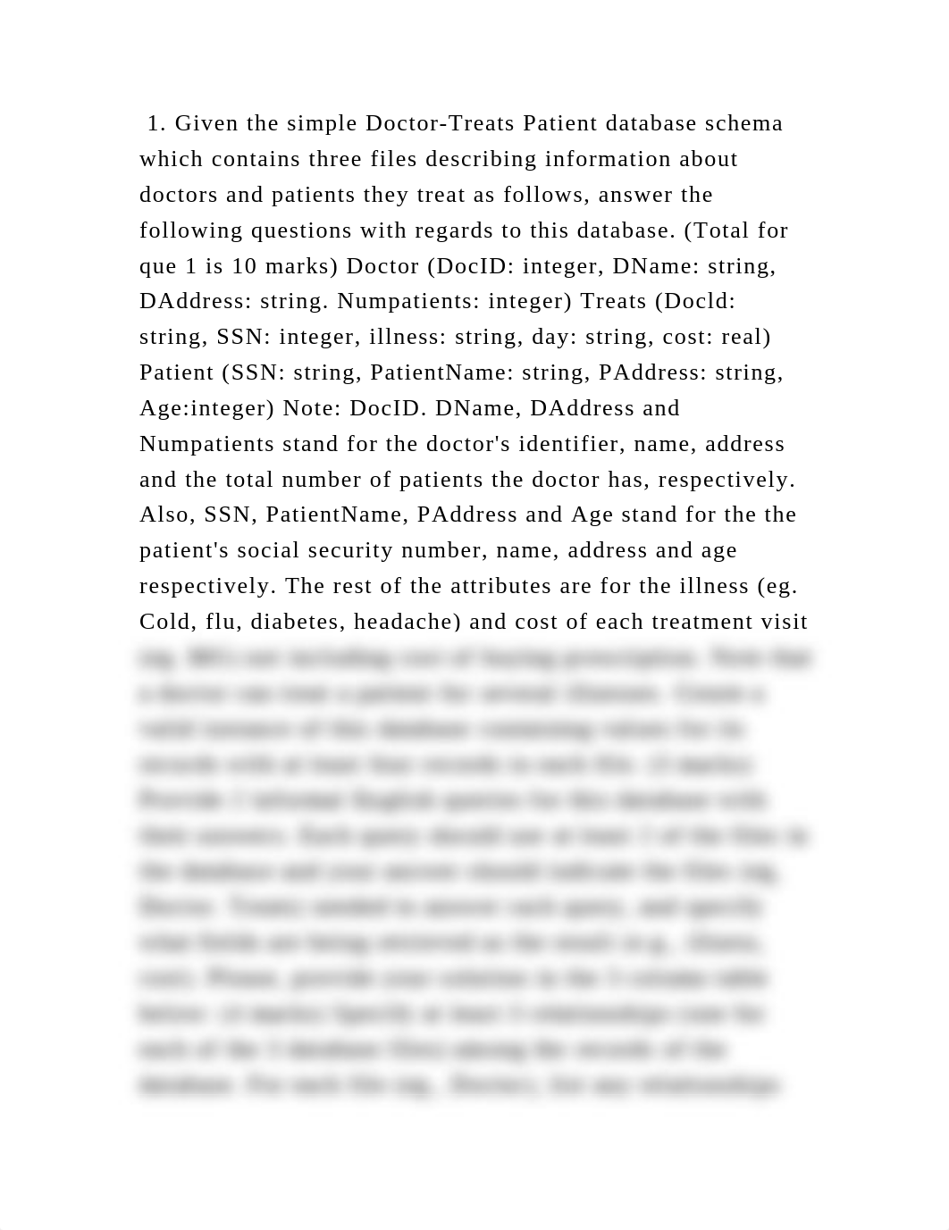 1. Given the simple Doctor-Treats Patient database schema which conta.docx_dparen1j9kl_page2