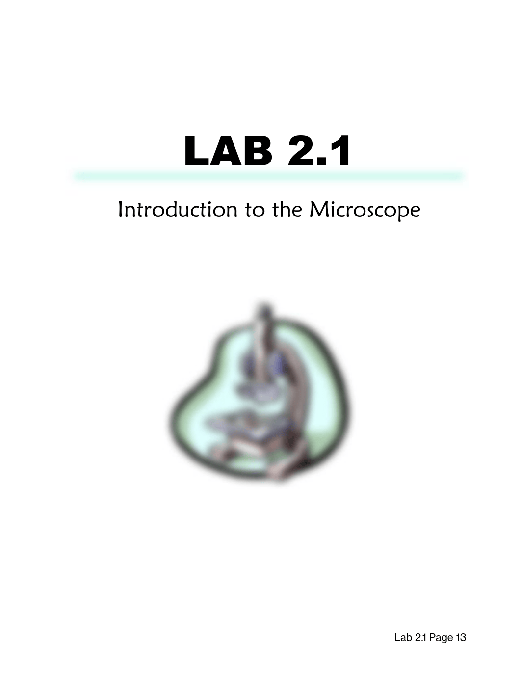 Lab 2.1 - Introduction to the Microscope I_dpavdbsia01_page1