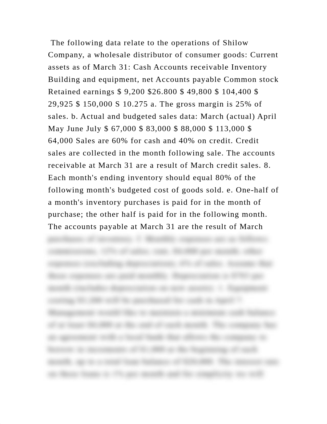 The following data relate to the operations of Shilow Company, a whol.docx_dpb1lg9valm_page2