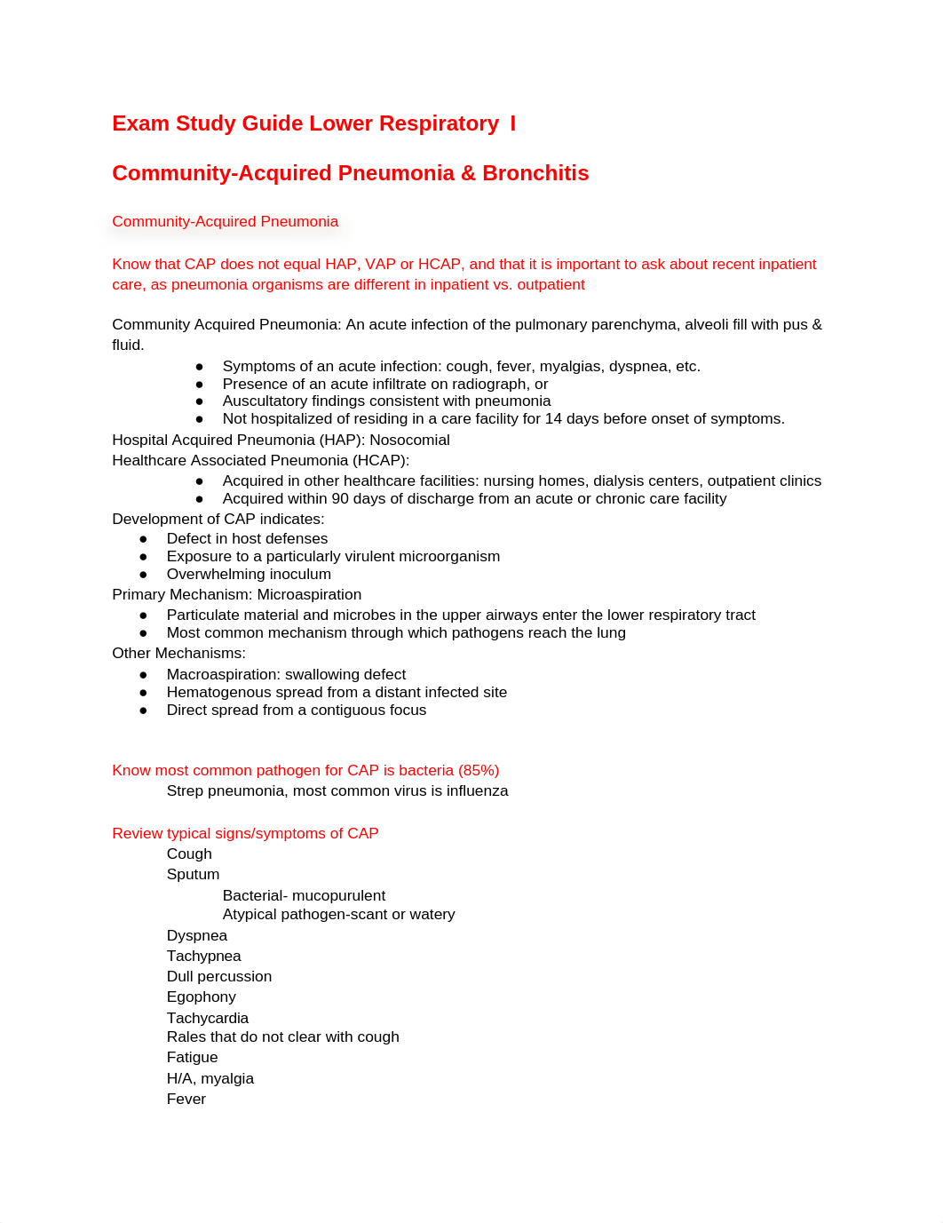 Exam Study Guide Lower Respiratory  I.docx_dpb76qcwna2_page1