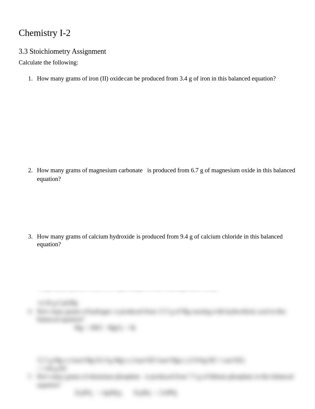 Copy of 3.3 Stoichiometry Assignment.pdf_dpb7mt0twf7_page1