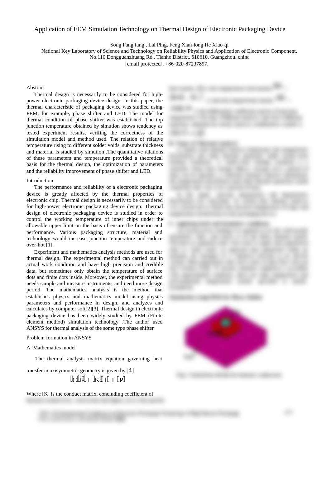 Application of FEM simulation technology on thermal design of electronic packaging device_dpbk1ujddz8_page1