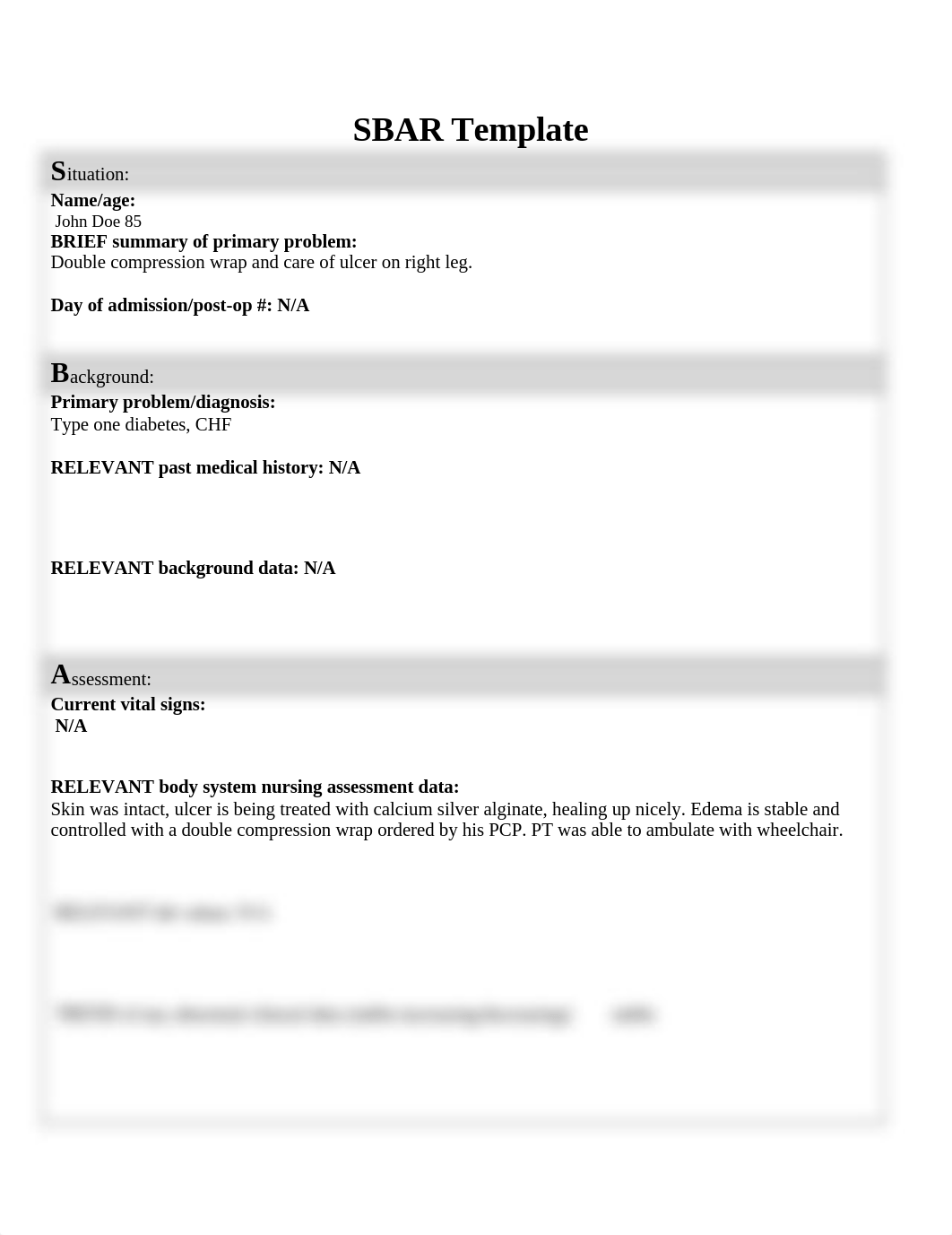 SBAR WK 1, CHF type 1 DIabetes.docx_dpbkv5soqla_page1