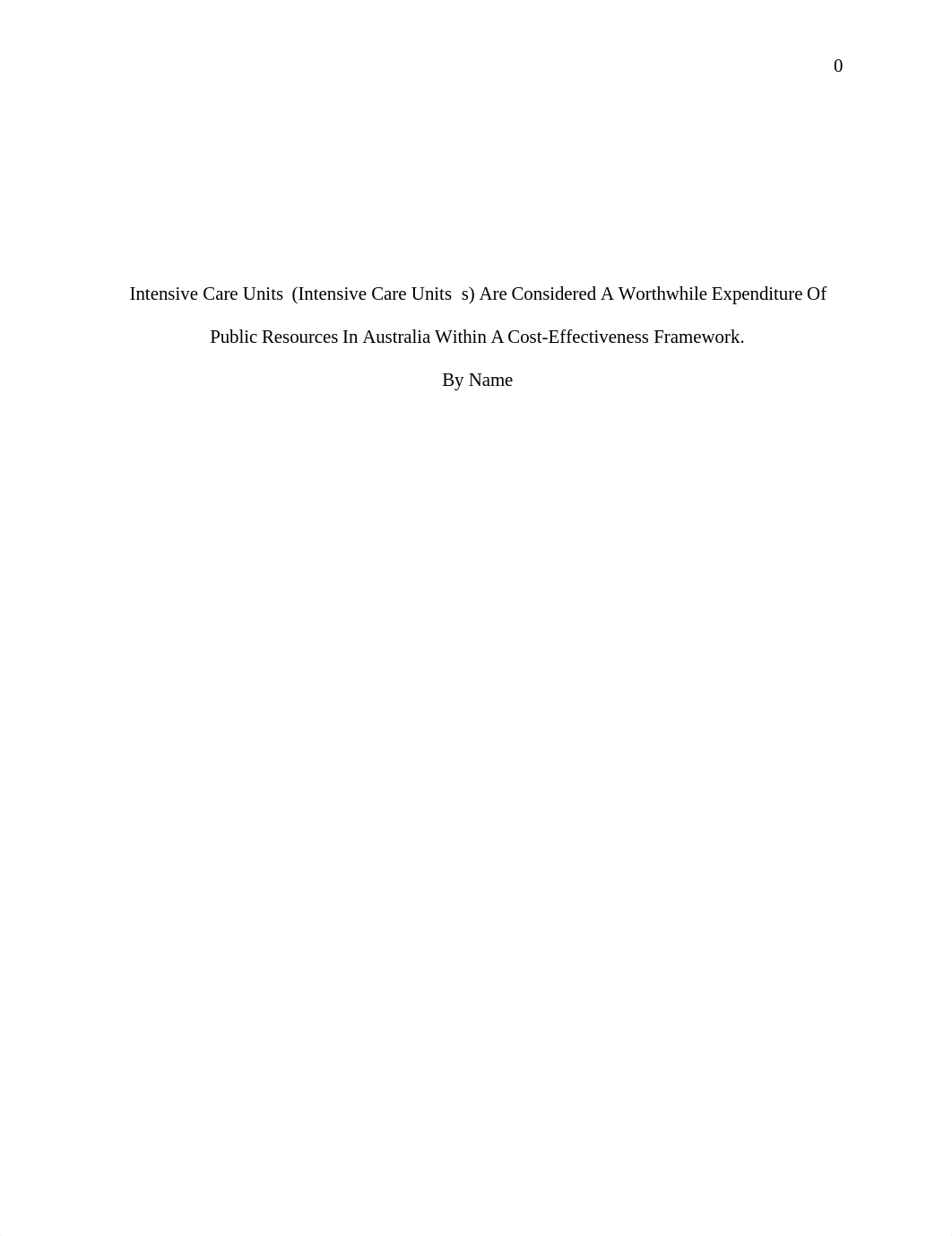 Intensive Care Units  (Intensive Care Units  s) Are Considered A Worthwhile Expenditure.doc_dpbtuqyhvsc_page1