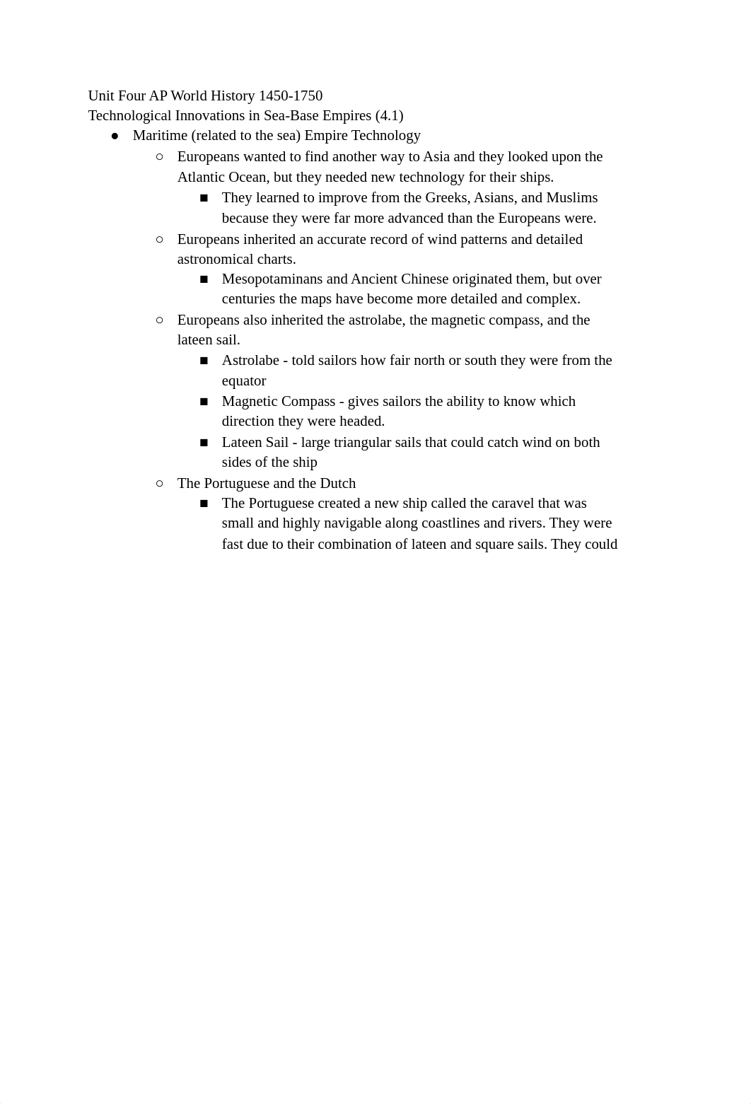 AP World History Unit 4 Study Guide.pdf_dpcwrw37w6v_page1