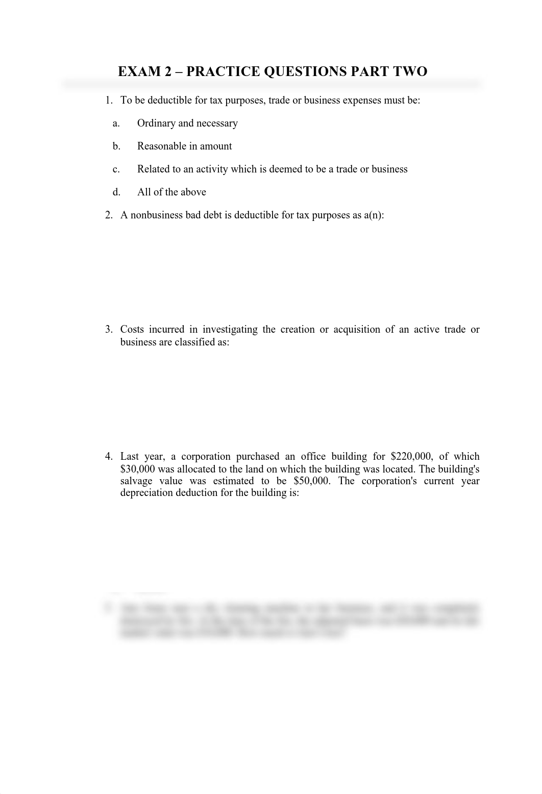 EXAM 2 PRACTICE PROBLEMS PART 2 OF 2_dpd610ahjuf_page1